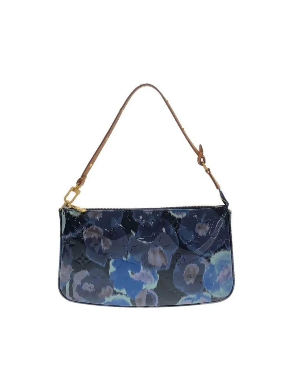 Louis Vuitton Monogram Vernis Flower Icat Pochette Soir Pouch